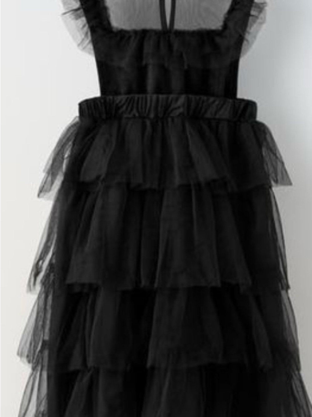 Zara Kids Black Dress popular as a Wednesday Addams Tulle Dress